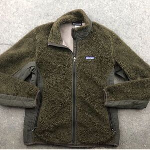 Patagonia Jacket Womes Large Espresso Brown Retro-X
Deep Pile Fleece Zip